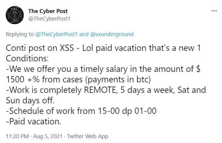takian.ir conti ransomware gang insider data leak 2