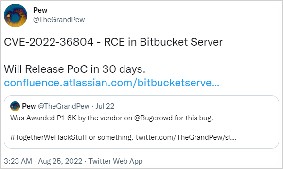 takian.ir atlassian bitbucket server vulnerable to critical rce vulnerability 3